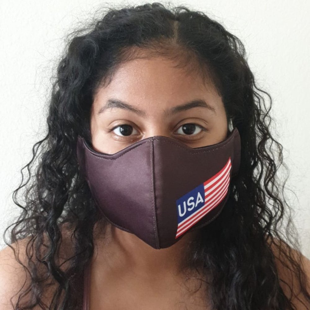 USA Flag Face Mask Adult Reusable
